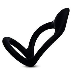 SheLins Softy Silicone Cock Rings, Penis Enlarger Stronger and Harder Erection to Prolonging Climax Sex Toys for Men (Flexible Size)