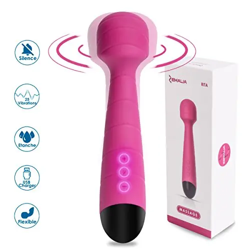 Zemalia Wand Massager Vibrator Waterproof Cordless 5 Speeds 5 Powerful Patterns Vibrating Toy for Adult Zemalia Wand Massager Vibrator Waterproof Cordless 5 Speeds 5 Powerful Patterns Vibrating Toy for Adult