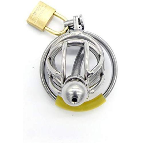 " Attica Hell 1.75" - Xtra Short - Heavy Duty : Stainless Steel Chastity Device / Removable Hollow Urethral Penis Plug . Welded By Manhood AcademyTM . Made in USA (Not Imported) (1.75" 43mm Cock Ring)