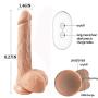 Realistic Dildo Automatic G spot Vibrator with Suction Cup for Women Hands-Free Sex Fun, Treediride Heating Silicone Vibrant Penis Sex Toy Rechargeable Anal Vibrator for Orgasm (7 Inch)