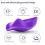 JunRP Wireless Remote Control Rechargeable Mini Finger Massager with Strong Patterns Handsfree USB Waterproof Massager Wand -A02