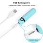Mini Wand Massager, Personal Massager Wand Handheld 10 Speeds Vibrating Bullet Waterproof Rechargeable for Women