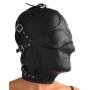 Strict Leather Asylum Leather Hood with Removable Blindfold and Muzzle, Medium/Large