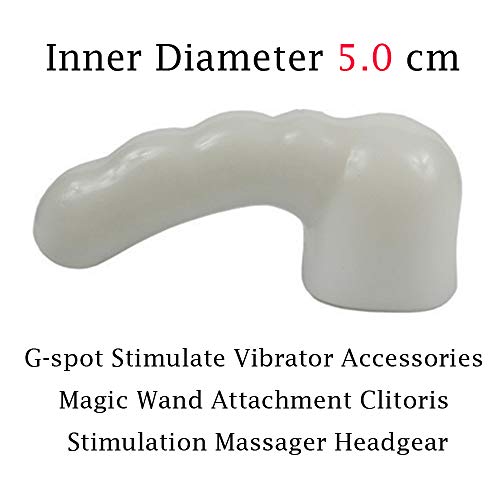 Smooth Silicone Curved Magic Wand Attachment for Women