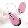 Romi Silicone Eggs 10-frequency Vibrations Wired Remote Control G-spot Vagina and Clitoris Stimulation Female Masturbation or Couples Sex Toys (Pink)