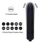 10 Speed Mini Type Black Bullet Vibrator G Spot Massage Stick for Women Men, Adult Sex Toy for Couple Flirting