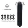 10 Speed Mini Type Black Bullet Vibrator G Spot Massage Stick for Women Men, Adult Sex Toy for Couple Flirting