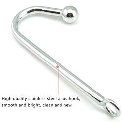 Portable Stainless Metal Hook Back Massage A-n-âl Àňàles Massage & Boňdàgé Kits for Male Female Lovers