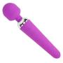 Massager 10x Powerful Extreme Power Multi-Speed Cordless USB Rechargeable Waterproof Handheld Body (Purple)