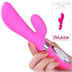 Silicone Dual Action Vibrator Women Sex Toy G-Spot and Clit Massager Orgasm Stimulator