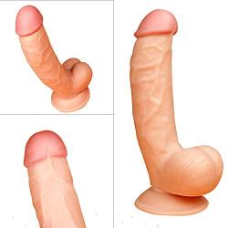 Lxyxyl Uper Soft 22cm Long Womens Dilló Huge Personal Body Massage Wand and Big Head Ball