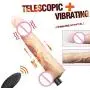Automatic Electric Adûllt Machine Multi Speed G Spotter Stimulation Màssagěr USB Rechargeable Vibrating Heating Thrusting Retractable Telescopic Remote Control Wireless Machine for Women Female Couple