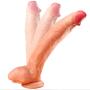JRZDFXS Silicone 12.2 Inch Extra Long Big Handsfree Personal Relax Massager with Handsfree Suction Cup Box Package for Female Beginner Personal Body