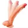 CHEN-LOVE-1 12.2 Inch Huge Massage Tool Suitable for Women Mens Skin is Really A Touch Can Bend Tongue Flexible Mouth Soft (Color : Flesh)