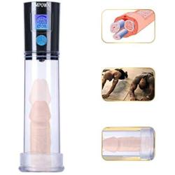 Sexpoy Wonderful Automatic Soft Wand Rechargeable Electronic Male Enhancement Pump with Clear Tube for Easy Viewing for Beginners 100% Secret Packing