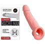 Extender Enlarger Extension Sheath Elastic Long Lasting Time Size Sleeve Stamina Enhancer (Flesh) 04