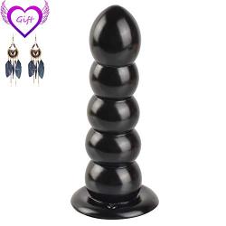 JDesto- Fun A-%nàl Toy Huge Beaded Pleasing Toy Dilatador Men and Women Beginners DEPUR (Color : Black)