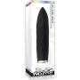 Evolved Novelties Powerful 7 Function Silicone Rechargeable Waterproof Light-up Base Bullet Vibrator, Black
