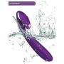 Purple Dildo Vibrator G Spot for Clitoris Stimulation Waterproof Clit Stimulator with 9 Vibration Modes Quiet Motor for Women USB Rechargeable