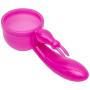 Bundle 3 Wand Pals Silicone Wand Massager Attachments G-Spot Tri-Spot Embrace & Rabbit Bliss (3 Pc Pink)