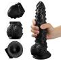 InvincibleFun Ergonomics 9.4 Inch Bump Design Reǎlistic Ď-Dîld`ɔ Magic Wand with Strong Suction Cup Personal Relax Massage Wand for Women Fun Toys Enrich