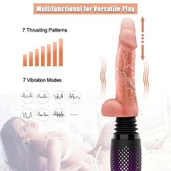 FREDORCH Wireless Remote Control Automatic Sex Machine Telescopic Dildo Vibrators for Women Sex Toys for Woman (with Two Dildos)