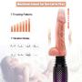 FREDORCH Wireless Remote Control Automatic Sex Machine Telescopic Dildo Vibrators for Women Sex Toys for Woman (with Two Dildos)