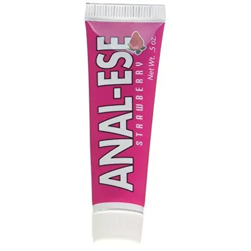 Nasstoys Anal Ese Flavored Desentizing Lubricant, Strawberry.5 Ounce