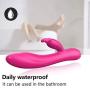G Spot Rabbit Vibrator Waterproof Medical Silicone Rechargeable Massage Wand - Clit G Spot Stimulator Men Women Toy, Quiet Personal Adult Sex Toy (Pink)
