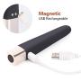 Rechargeable Bullet Vaginal Stimulator Massager, Mini Adult Massager, Travel Vibrant & Waterproof Dildo Vibrator Sex Toys for Women (Black)