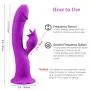 Thrusting Tongue Vibrator with Powerful Thrusting Actions 10 Vibration Modes for G Spot Clitoris Stimulation, UTIMI Waterproof Dildo G-spot Vibrator Personal Sex Toy for Women, Rechargeable Purple Thrusting Tongue Vibrator with Powerful Thrusting Actions 10 Vibration Modes for G Spot Clitoris Stimulation, UTIMI Waterproof Dildo G-spot Vibrator Personal Sex Toy for Women, Rechargeable Purple