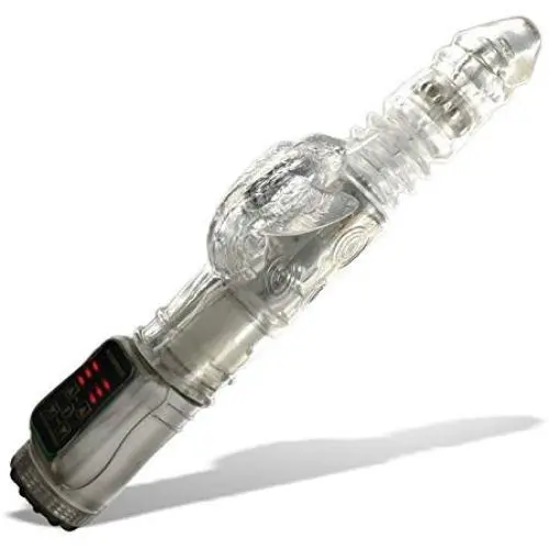 LeLuv Rabbit Vibrator Hummingbird Waterproof Clear LeLuv Rabbit Vibrator Hummingbird Waterproof Clear