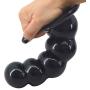 DanHu-Massagers Anall Massage But-t Toys Stick Beginner Kit Set PVC Thick A-nus Beads Expander for Dilation Therapy Black