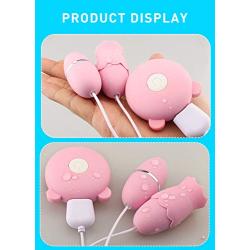 Waterproof USB Recharging Silent 7 Frequency Double Head Dual Motor Vibrating Vǐbrǎtǒr Magic Stress Away Rotating Stretchable Modes Massage Handheld Color Pink