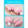 Sucking USB Rechargable Pleasure Dual Motor Quiet Waterproof 7 Speeds Mode Double Head Bu-llet Vibrating Vǐbrǎtǒr Function Products Fantastic Suction Massage Color Pink