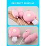 Double Head 7-Speed Waterproof Dual Motor Silent USB Rechargable Small for Deep Tissue Massager Handheld Pink