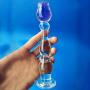 Knowwest Crystal Glass Pleasure Wand Dido Glass Rose Double Head Design Personal Massager Àmàl Six Toy