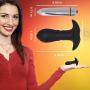 Vibrating Butt Plug Anal Sex Toy Waterproof Soft Silicon Butt Anal Plug with Removable Vibrator for Anal Pla