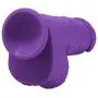 Lickerlish Rummy Fatty 8" Ultra Thick Premium Silicone Dildo Suction Cup, Purple, 2 Pound