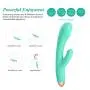 Utimi G Spot Rabbit Vibrator Adult Sex Toys for Women Rechargeable 8-Speed Clitoris Stimulator with Dual Motors, Light Green
