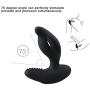 FUN-MATES Anal Plug Vibrator with Perineum Stimulation Cock Ring Plug Prostate Massager with Remote Control Adult Toys(Black)