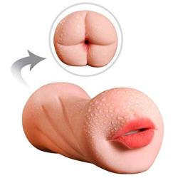 Ergonomic Design Double Holes Silicone Dolls Mens Adult Toys,Underwear Silicone Artificial 3D Realistic Lifelike Toys for Men Male with 2 Entries Cup Toys, T-Shirt