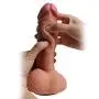 Hyper Realistic Dildo, Anfei Dual-Layered Silicone Cock Slightly Bendable 7.87 Inch g Spot Dildo Penis Toy Premium Liquid Silicone Penis Dong with Suction Cup