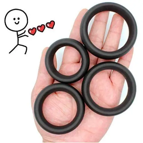LANYHU Premium Quality Silicone - Bill-Erw Soft Cõ-c&k Ring Strong Silicone Waterproof Flexible Bands Men 4PCS Different Size É-Já-cúlátionSilicone delay - Ring LANYHU Premium Quality Silicone - Bill-Erw Soft Cõ-c&k Ring Strong Silicone Waterproof Flexible Bands Men 4PCS Different Size É-Já-cúlátionSilicone delay - Ring