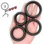 LANYHU Premium Quality Silicone - Bill-Erw Soft Cõ-c&k Ring Strong Silicone Waterproof Flexible Bands Men 4PCS Different Size É-Já-cúlátionSilicone delay - Ring LANYHU Premium Quality Silicone - Bill-Erw Soft Cõ-c&k Ring Strong Silicone Waterproof Flexible Bands Men 4PCS Different Size É-Já-cúlátionSilicone delay - Ring