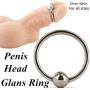 Extreme Best Wow Sex ~ Delux Cock Steel Penis Rring with 3/8" Ball (1.18" 3cm ID)