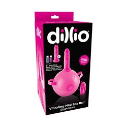 Pipedream Products Dillio Vibrating Inflatable Seat, Hot Pink