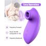 BOMBEX Clitoral Sucking Vibrator, Clit Sucker with 10 Frequencies, Waterproof & Rechargeable Clitoris Nipple Stimulator, Adult Sex Toy for Women Couple (Purple)