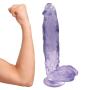 Wushuangyu 11.8 Inch Super Huge Long Full Body Massager Big Personal Relax Massage Wand for Women with Powerful Suction Cup - Vibrant Toy