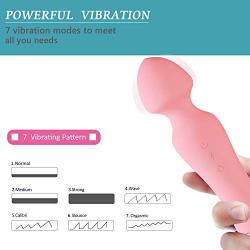 LESIGE Personal Wand Massager, G Spot Vibrator Waterproof Dildo Clitoral Anal Stimulator with Strong Vibrating & Heating Function, USB Rechargeable Cordless Massager Stick Sex Toy for Women Men